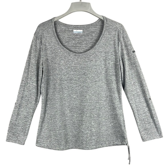 Columbia Womens‎ Fitted 3/4 Sleeve T-Shirt Size Large Grey - Picture 1 of 9